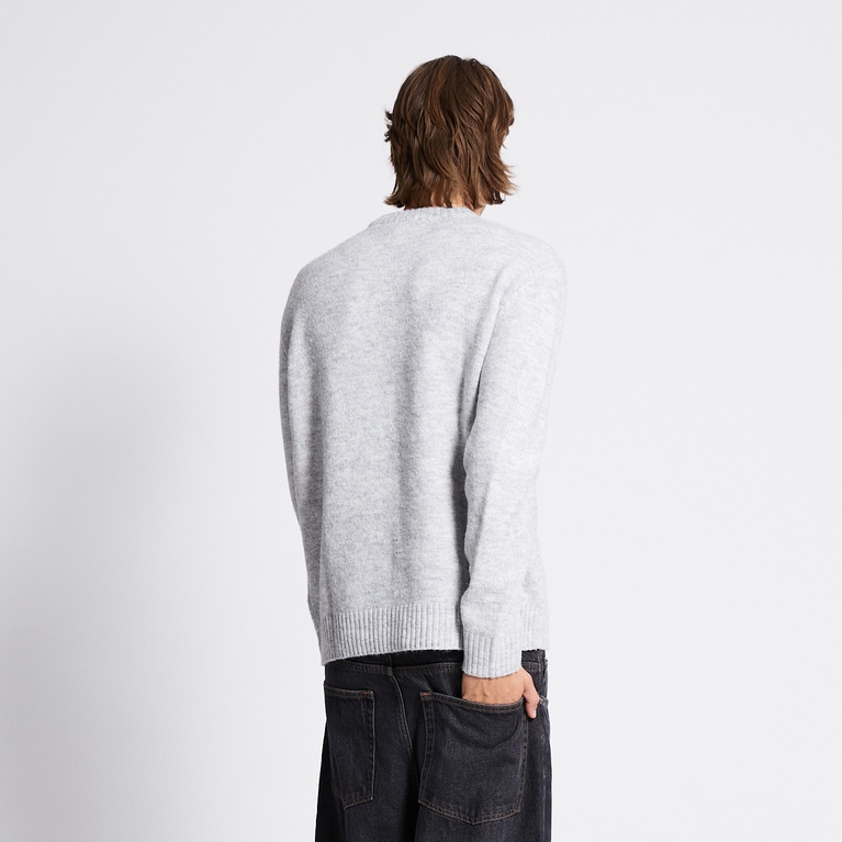 Knit sweater "River" Grey Melange